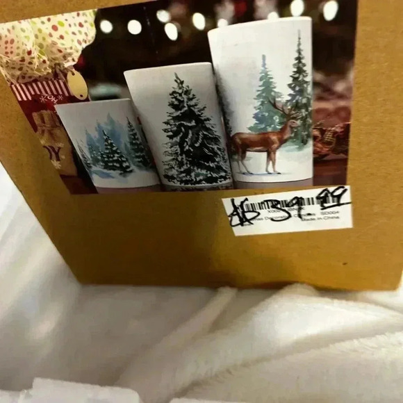 Christmas battery operated candlelight’s . New in box. Winter forest deer scene. - Picture 6 of 10